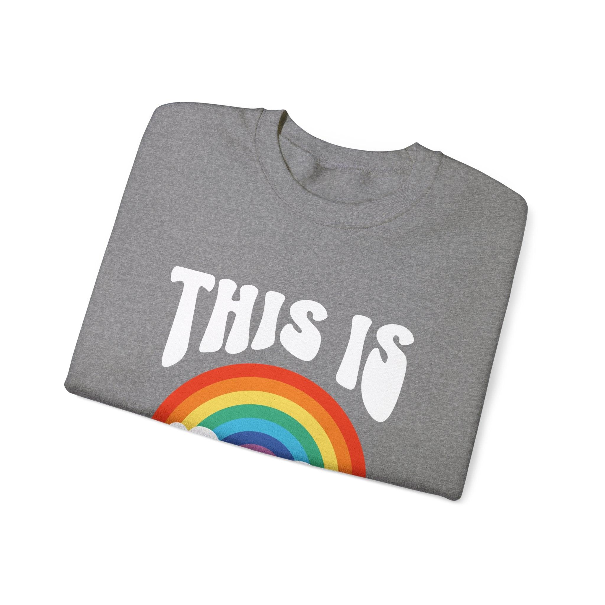 This Is Gay Clouds Unisex Heavy Blend™ Crewneck Sweatshirt