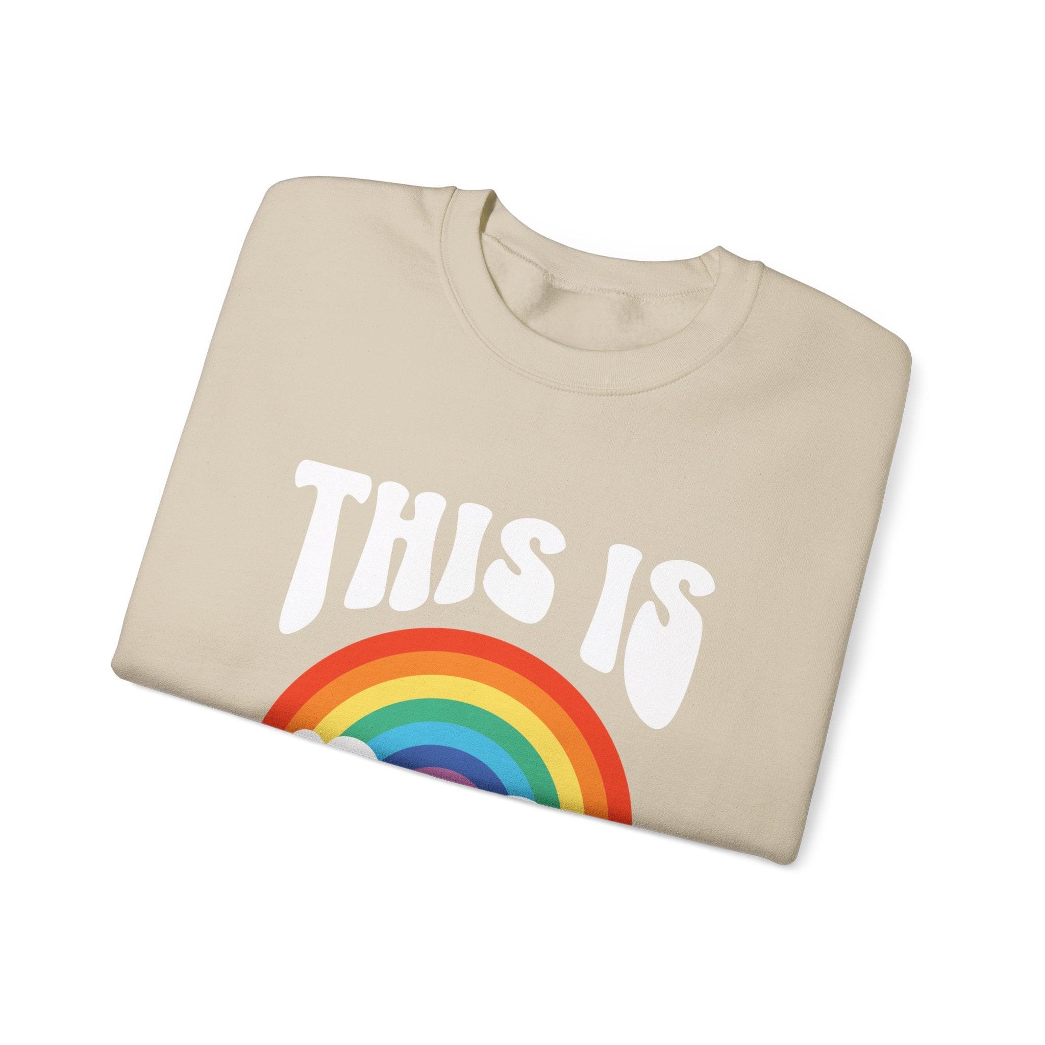 This Is Gay Clouds Unisex Heavy Blend™ Crewneck Sweatshirt