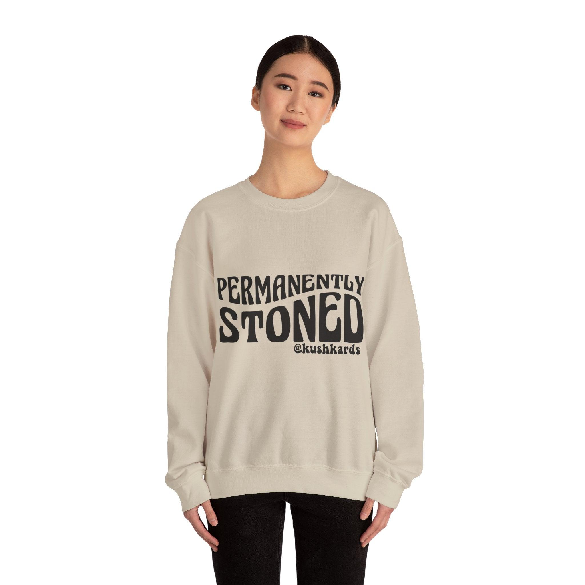 Permanently Stoned KushKards Unisex Heavy Blend™ Crewneck Sweatshirt