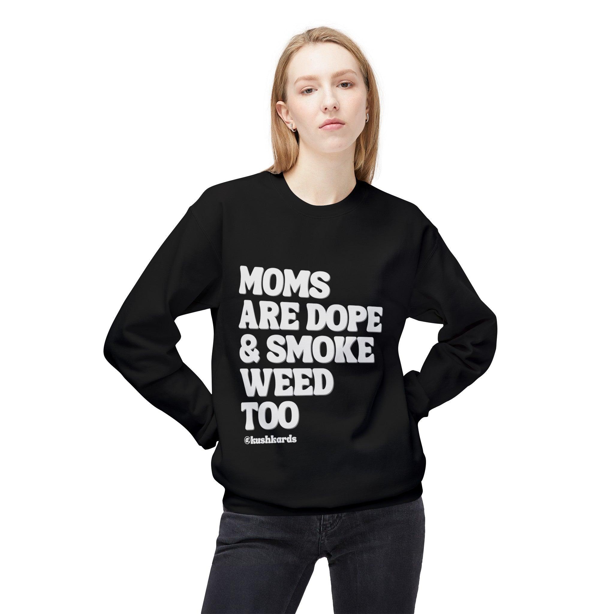 Moms Are Dope Unisex Midweight Softstyle Fleece Crewneck Sweatshirt