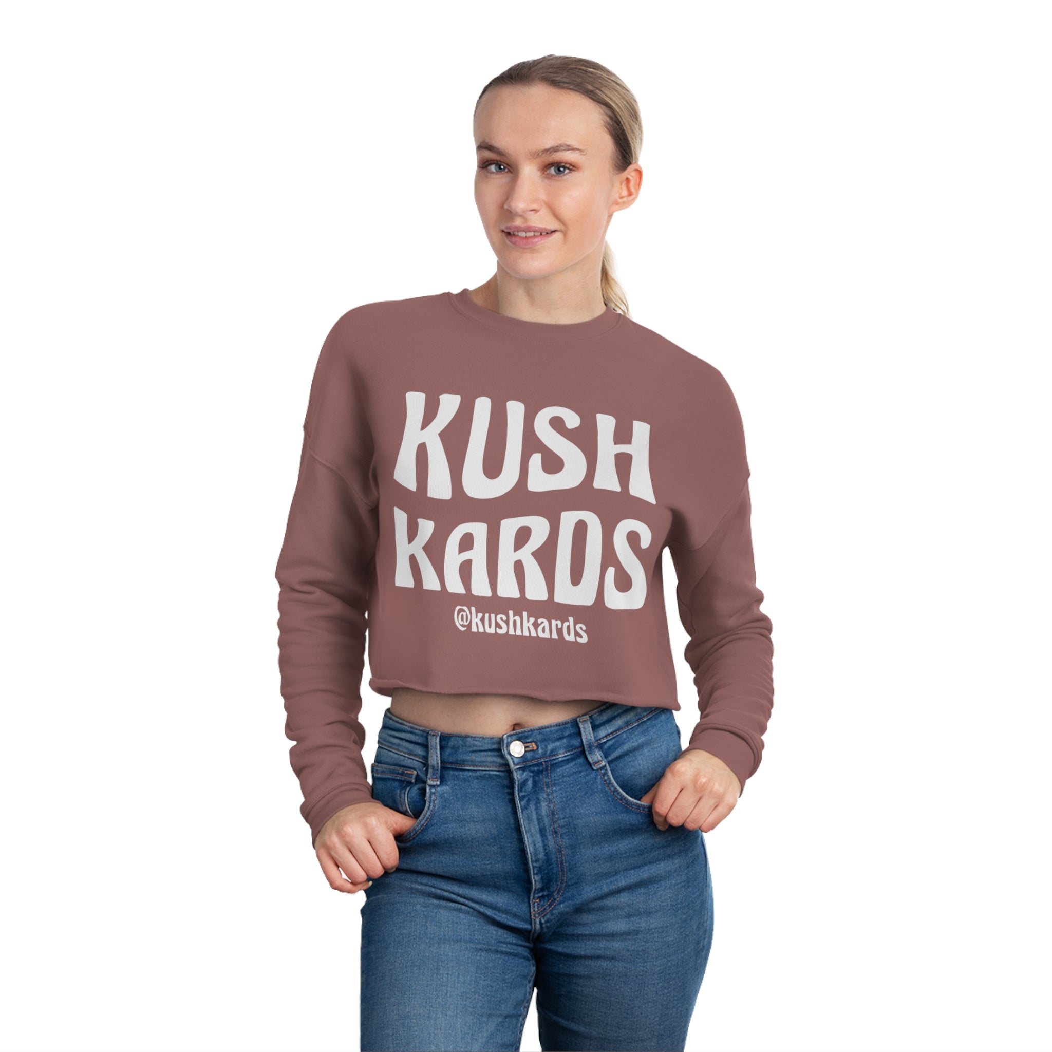 KushKards Swag Cropped Sweatshirt
