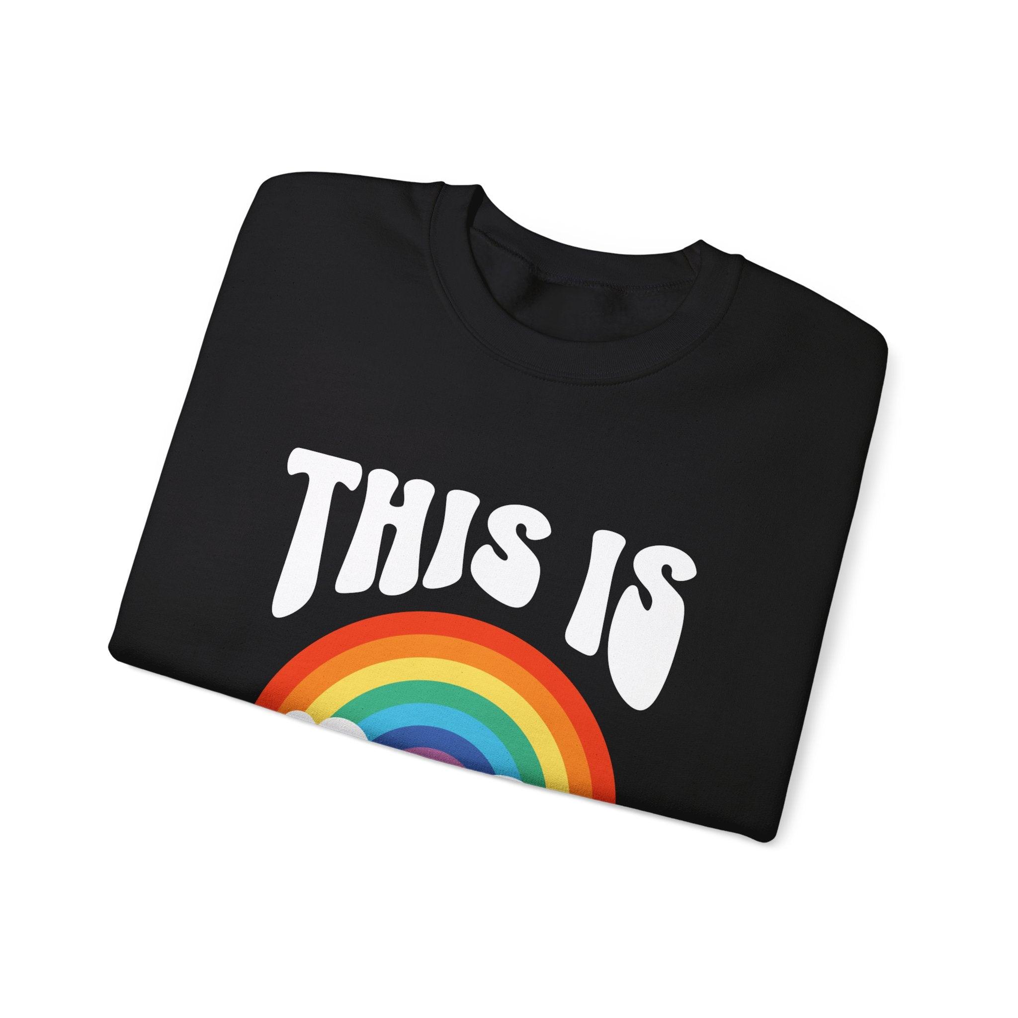 This Is Gay Clouds Unisex Heavy Blend™ Crewneck Sweatshirt