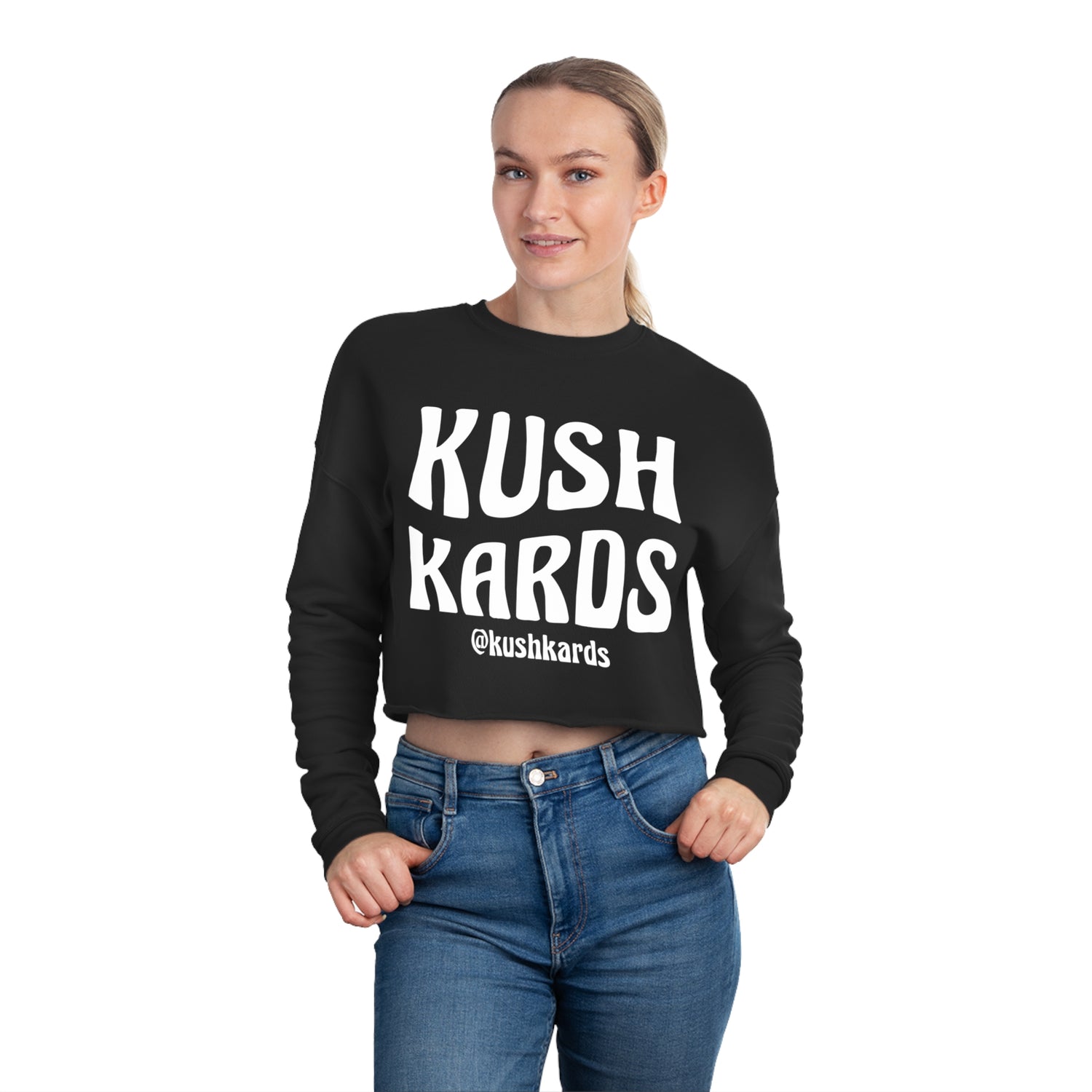 KushKards Swag Cropped Sweatshirt