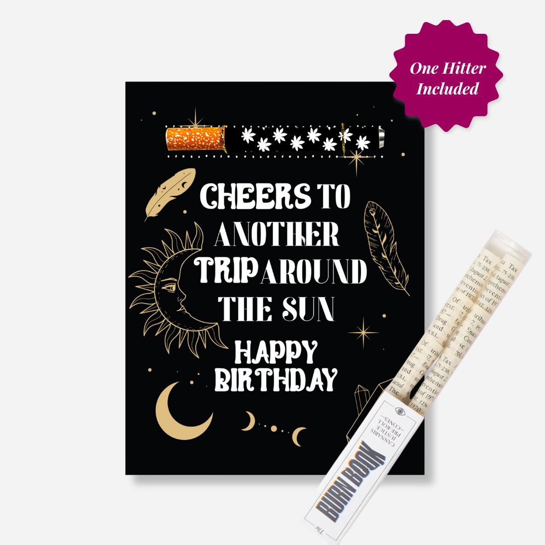 Celestial Birthday Card + Pre-Roll Cone Set