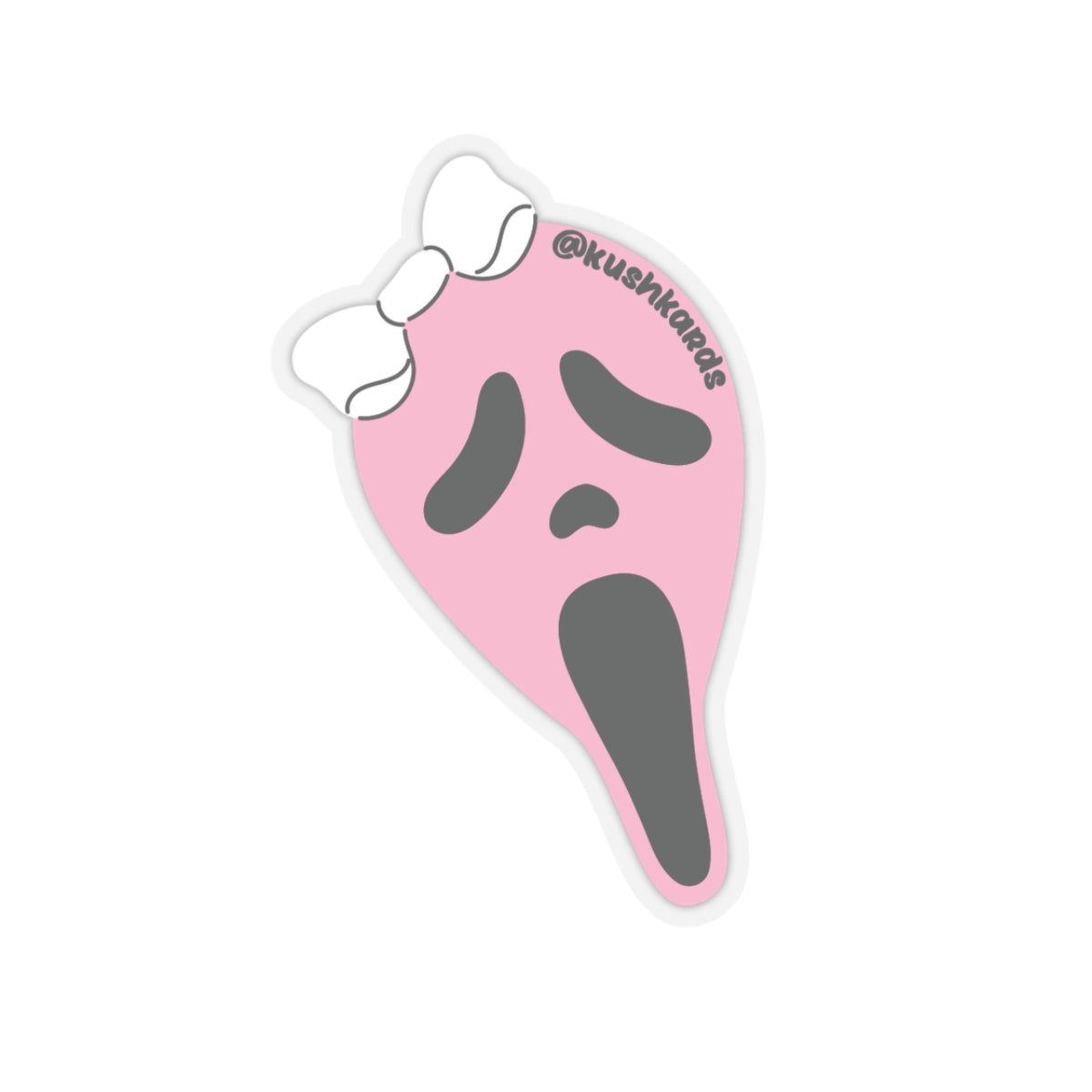 Ghost Face Bow Sticker