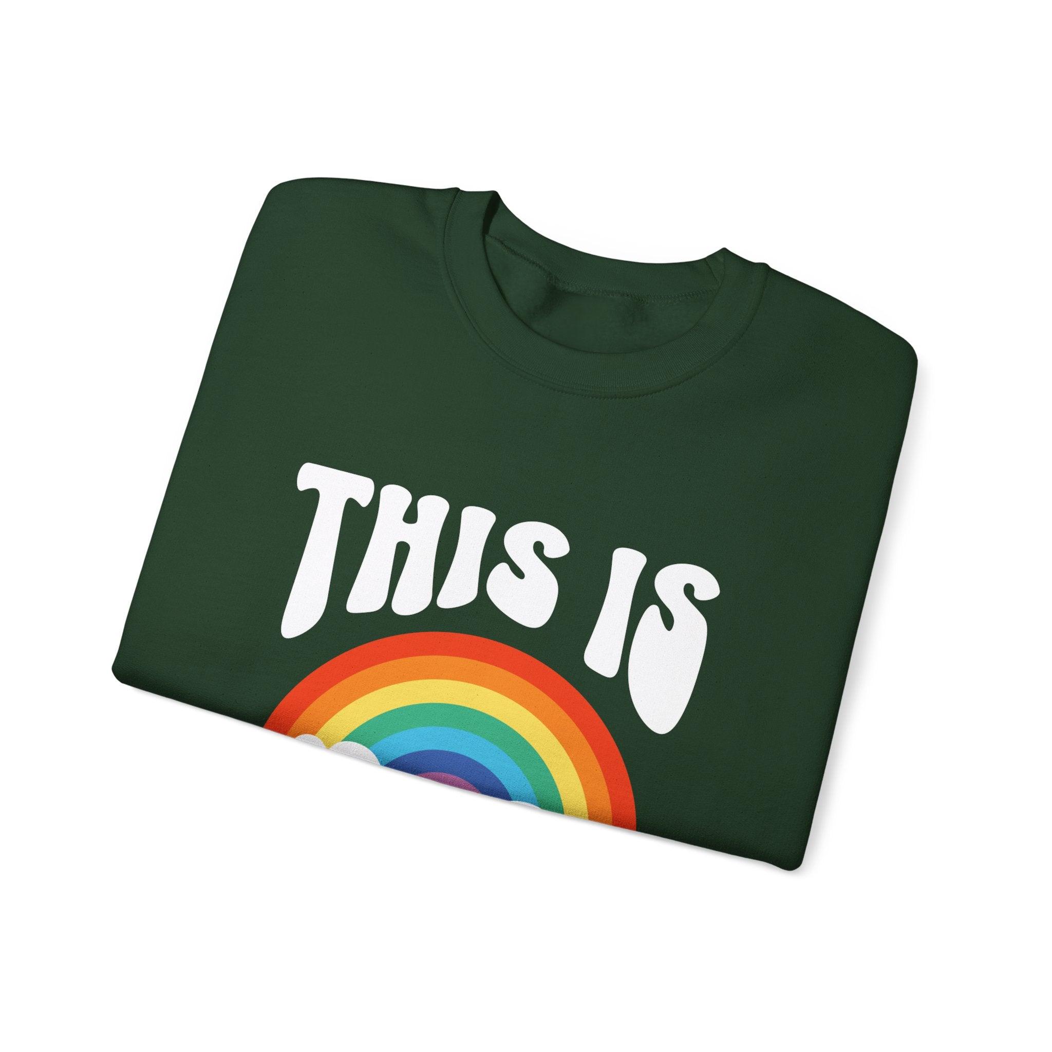 This Is Gay Clouds Unisex Heavy Blend™ Crewneck Sweatshirt