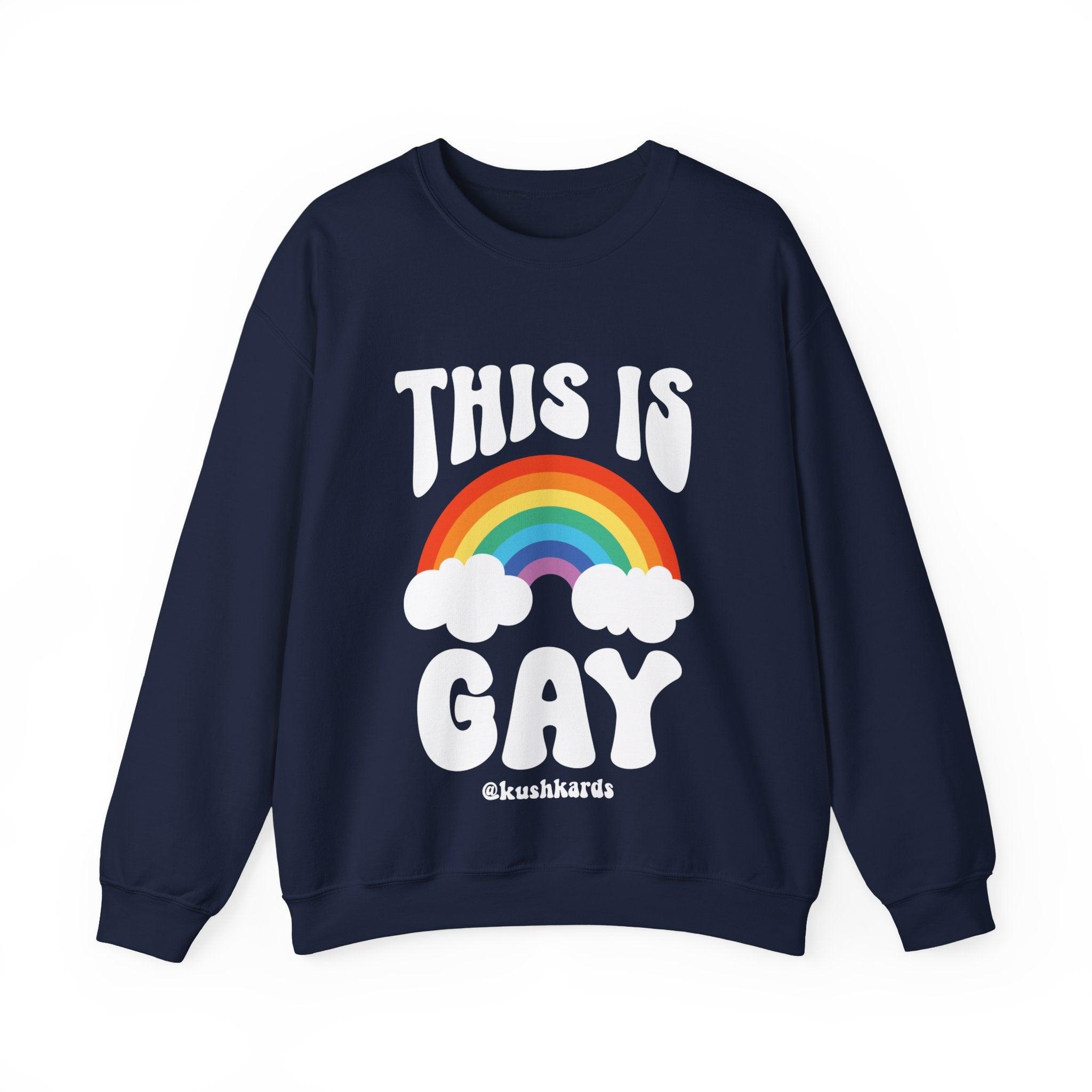 This Is Gay Clouds Unisex Heavy Blend™ Crewneck Sweatshirt