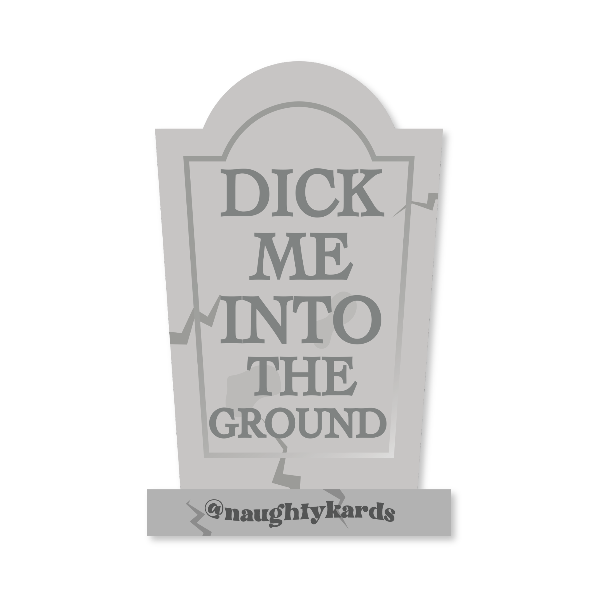 Dick Me Naughty Greeting Card w/Matching Sticker