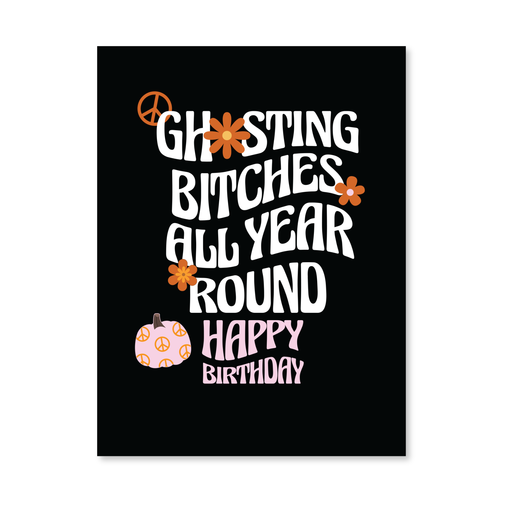 Naughty Halloween Greeting Card w/Matching Sticker (New 2024)