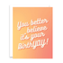 BirthYAY Greeting Card • Hello There Greetings - KushKards