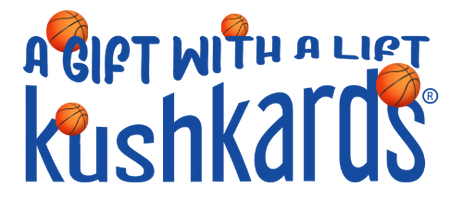Kushkards logo with basketball graphics on a white background