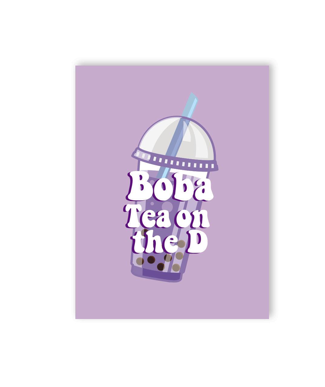 đ§ Boba Tea On The D Naughty Greeting Card - KushKards