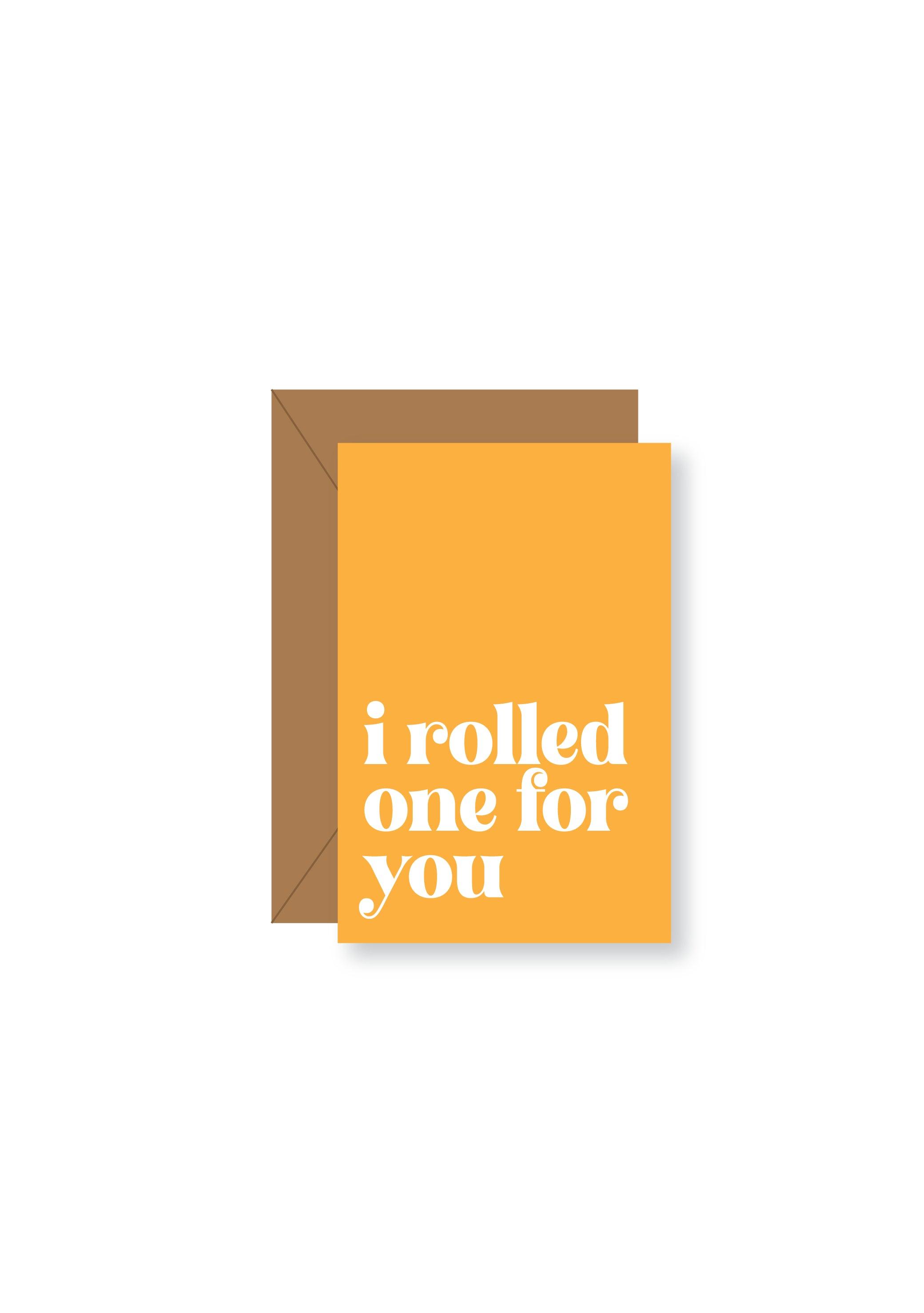 🙏 Rolled One For You Thank You 420 Greeting Card - KushKards