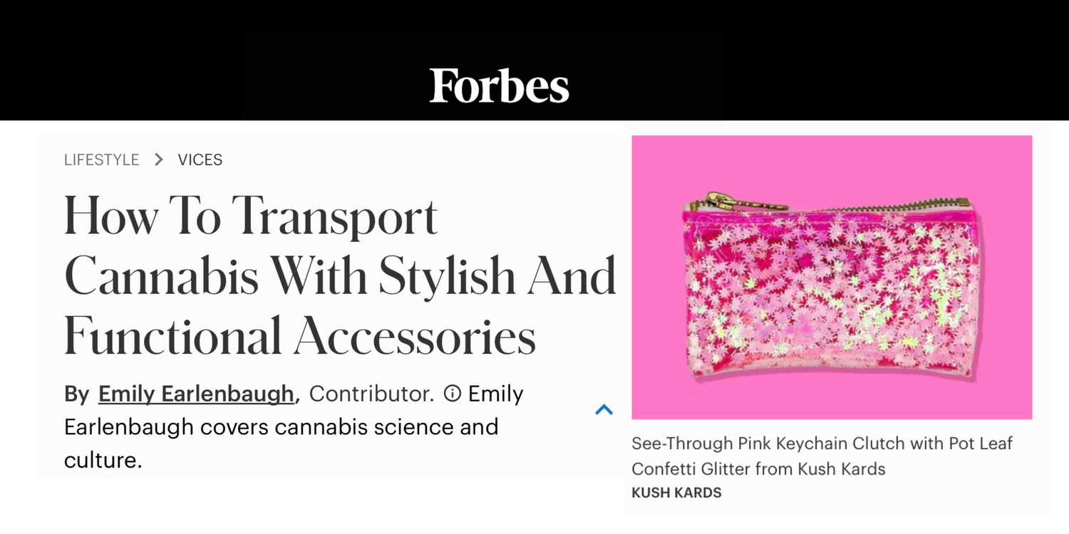 Forbes Banner for Pink Kush Clutch x Julie Mollo Collaboration