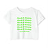 Hash Money Text In Green and repeats six times and has the handle @apsychedlicmood