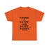 Smoke A Fatty For Saint Paddy T Shirt with black Text On orange Shirt 