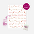 A greeting card with a repeating pattern of cartoon line drawings of breasts and rolled smoking items. The center of the card has a slot with the text "INSERT PRE-ROLL JOINT HERE," and a matchbook is included at the bottom right.