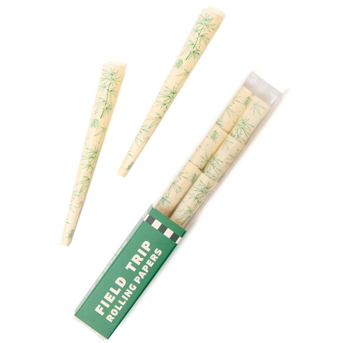 Botanical Printed Pre-Roll Cone Packs from Field Trip Papers