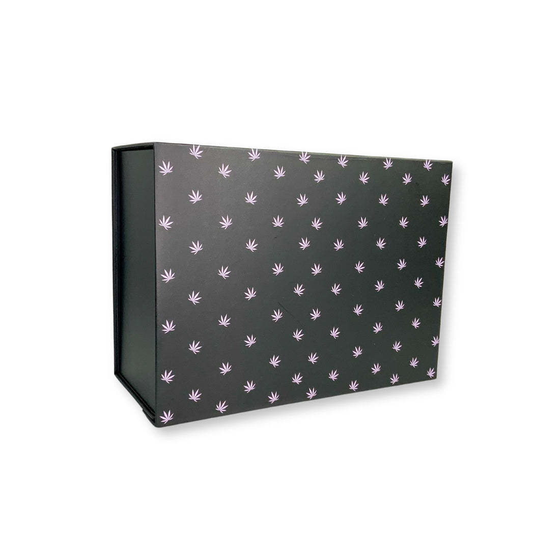 Black and pink pot leaf gift box