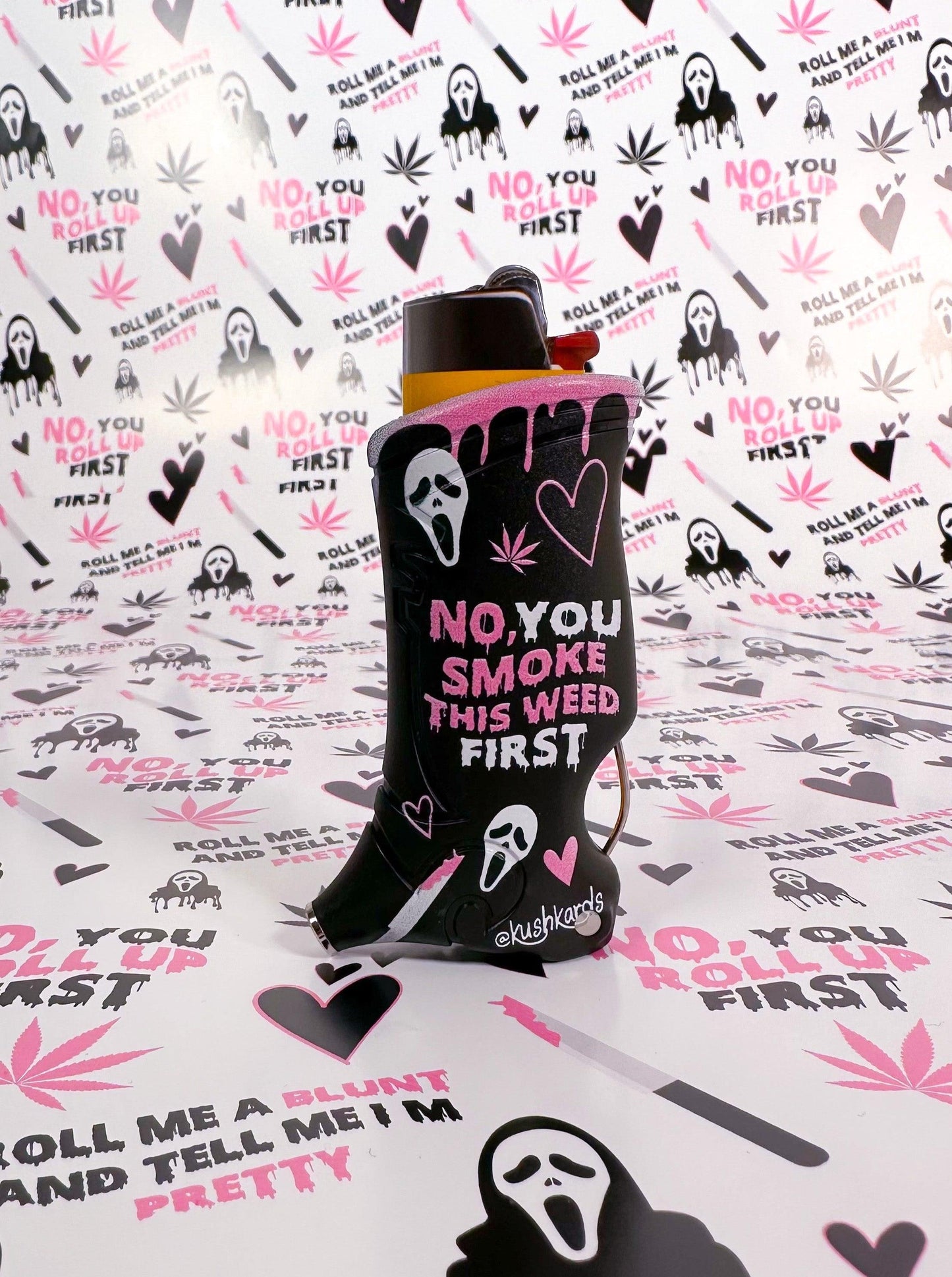 Toker Poker Halloween Scream Themed Lighter Case 