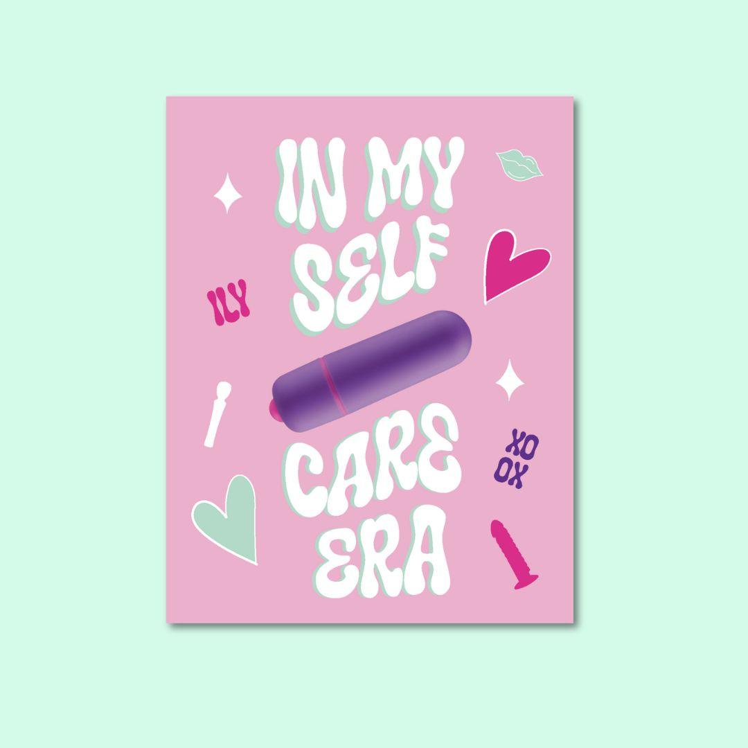 "Self Care Era" Vibrator Greeting Card • NaughtyVibes