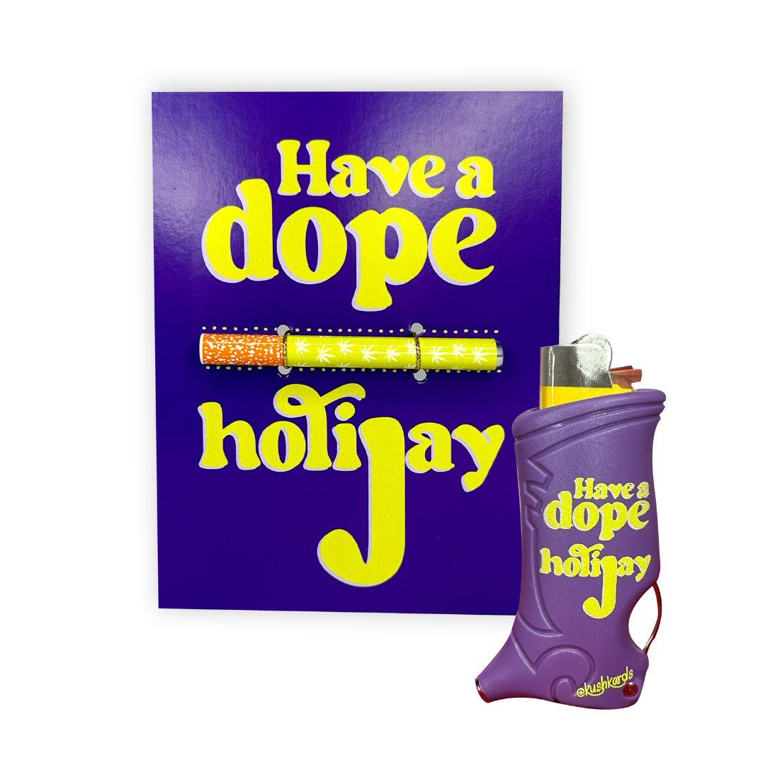 holijay one hitter card and lighter case set