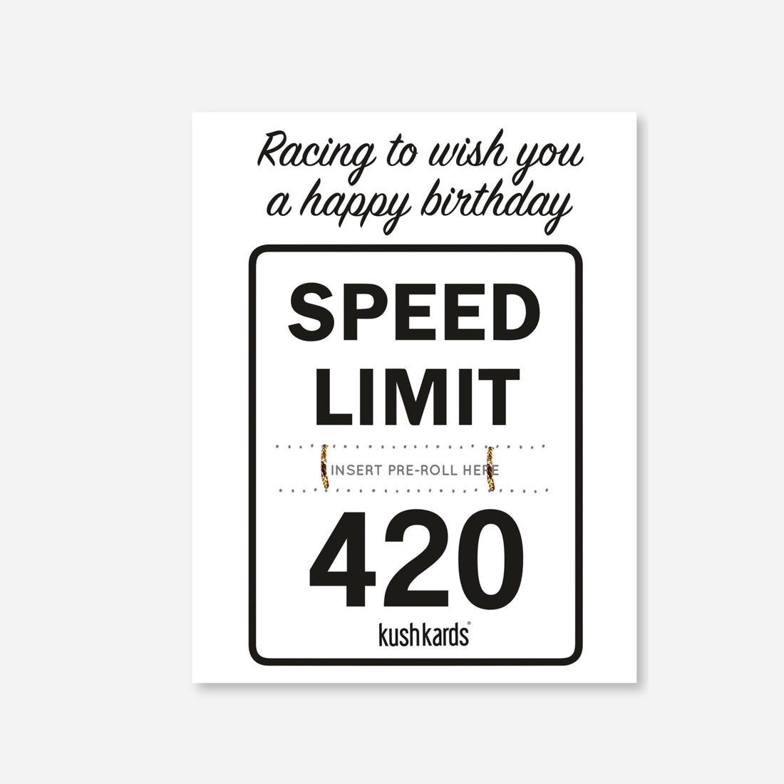 Birthday card with &