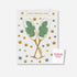 🥂 Congrats Champagne Buds Card - KushKards with 2 champagne glassed filled with nugs on a white background with gold and green pot leafs and a matchbook