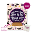 A greeting card with a magical theme on a purple background. It features illustrations of celestial objects, mushrooms, and moths. A central crystal ball contains the text "Crystal Ball who is the highest witch of them all," and a slot is labeled "INSERT PRE-ROLL HERE." A matchbook is visible at the bottom right.