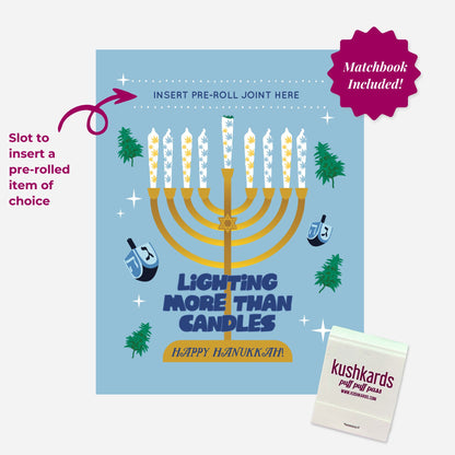 Card with Menorah design and &
