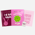 Valentine’s KushKards greeting card assortment with built-in pre-roll slots and KushKards matchbook included, featuring playful cannabis-themed love designs.