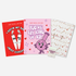 Valentine’s Day KushKards greeting card assortment featuring three cannabis-themed designs with built-in pre-roll slots for dispensary gifting