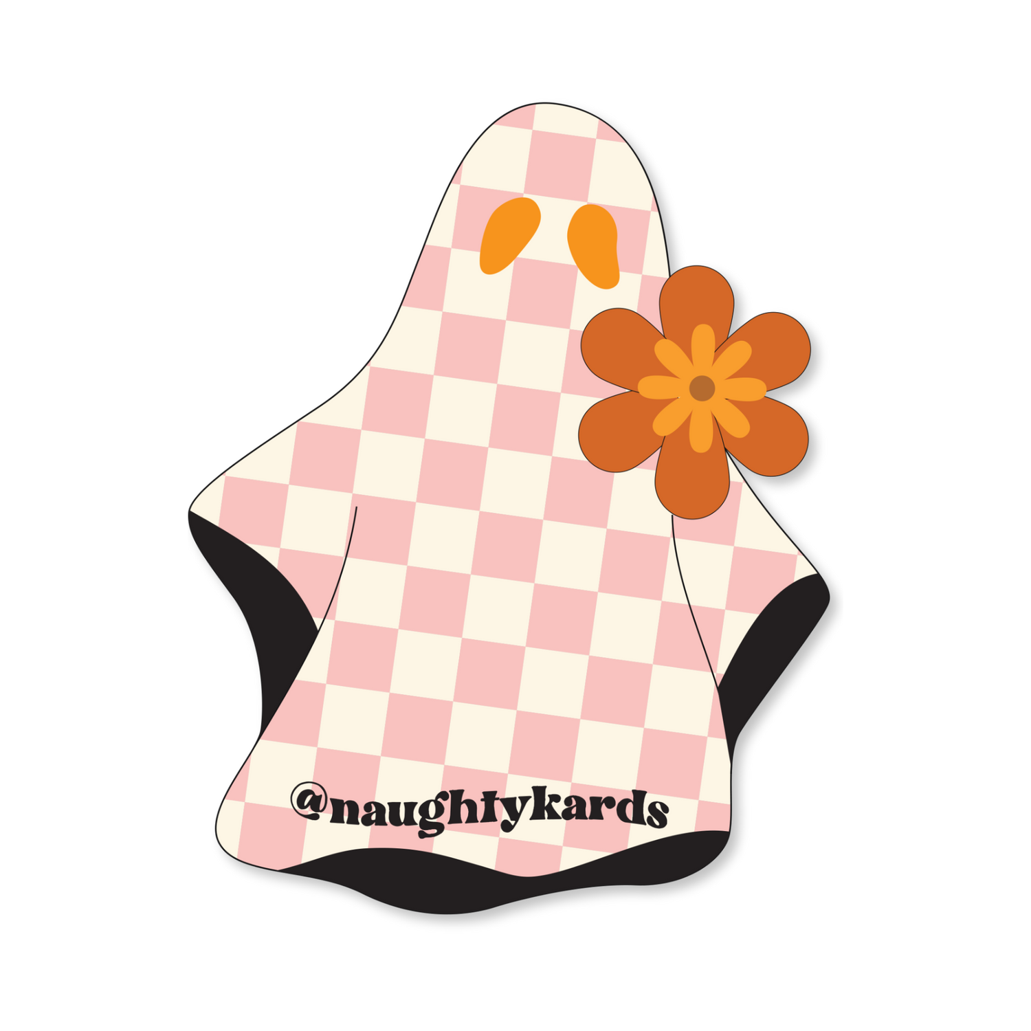 Naughty Halloween Greeting Card w/Matching Sticker (New 2024)