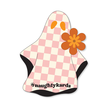 Naughty Halloween Greeting Card w/Matching Sticker (New 2024)