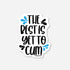 Sticker with text &