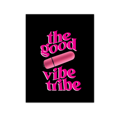 The Good Vibe Tribe Vibrator Greeting Card • NaughtyVibes