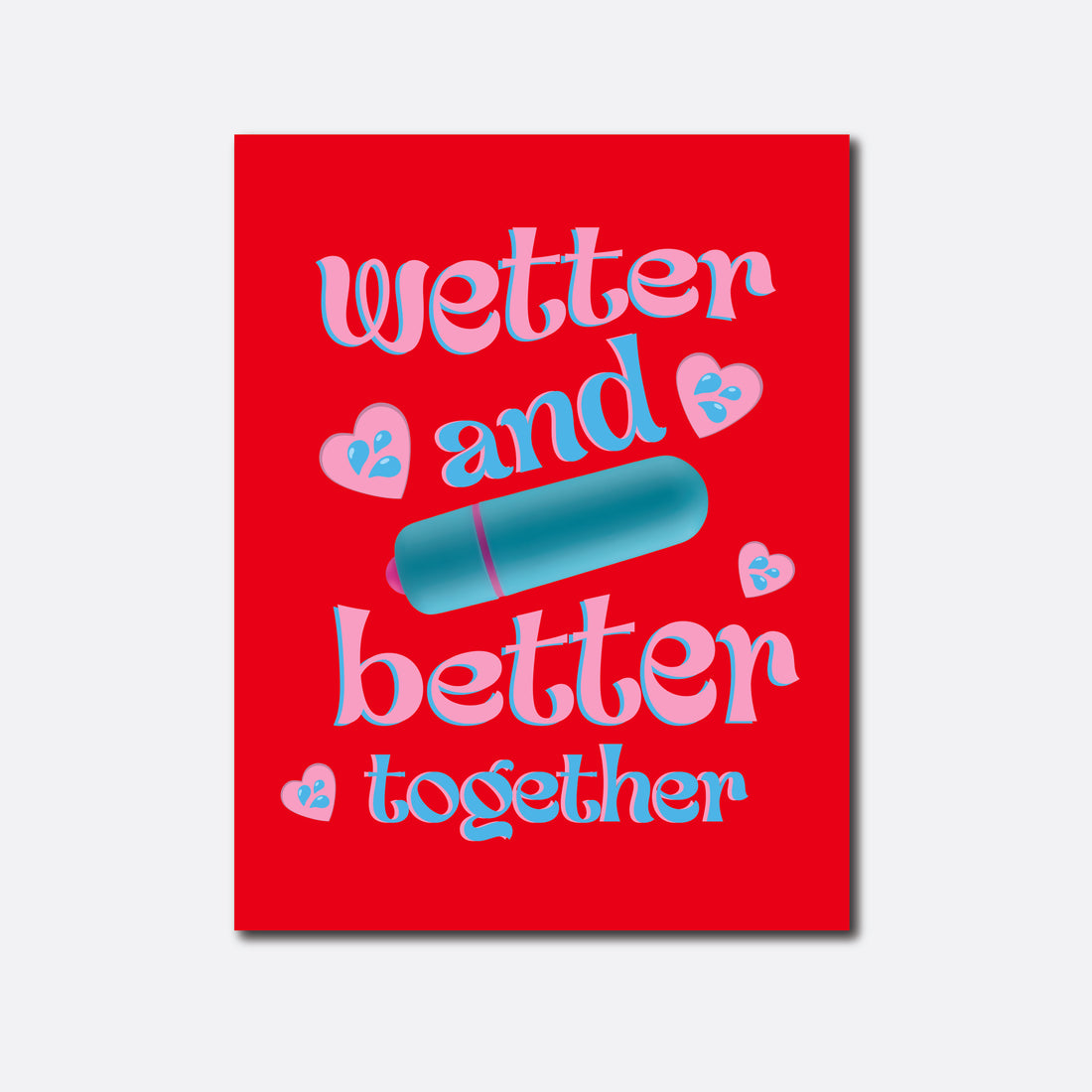 etter and better together vibe greeting card