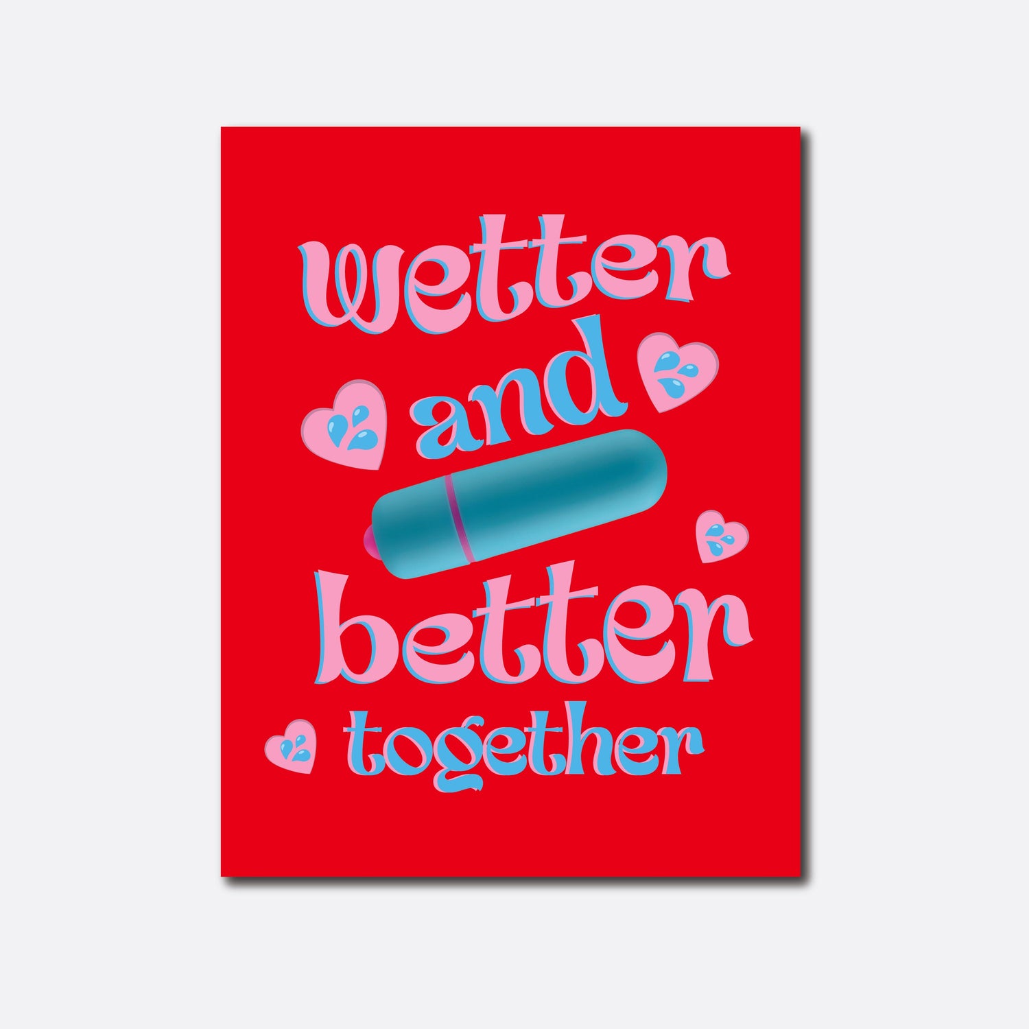 etter and better together vibe greeting card