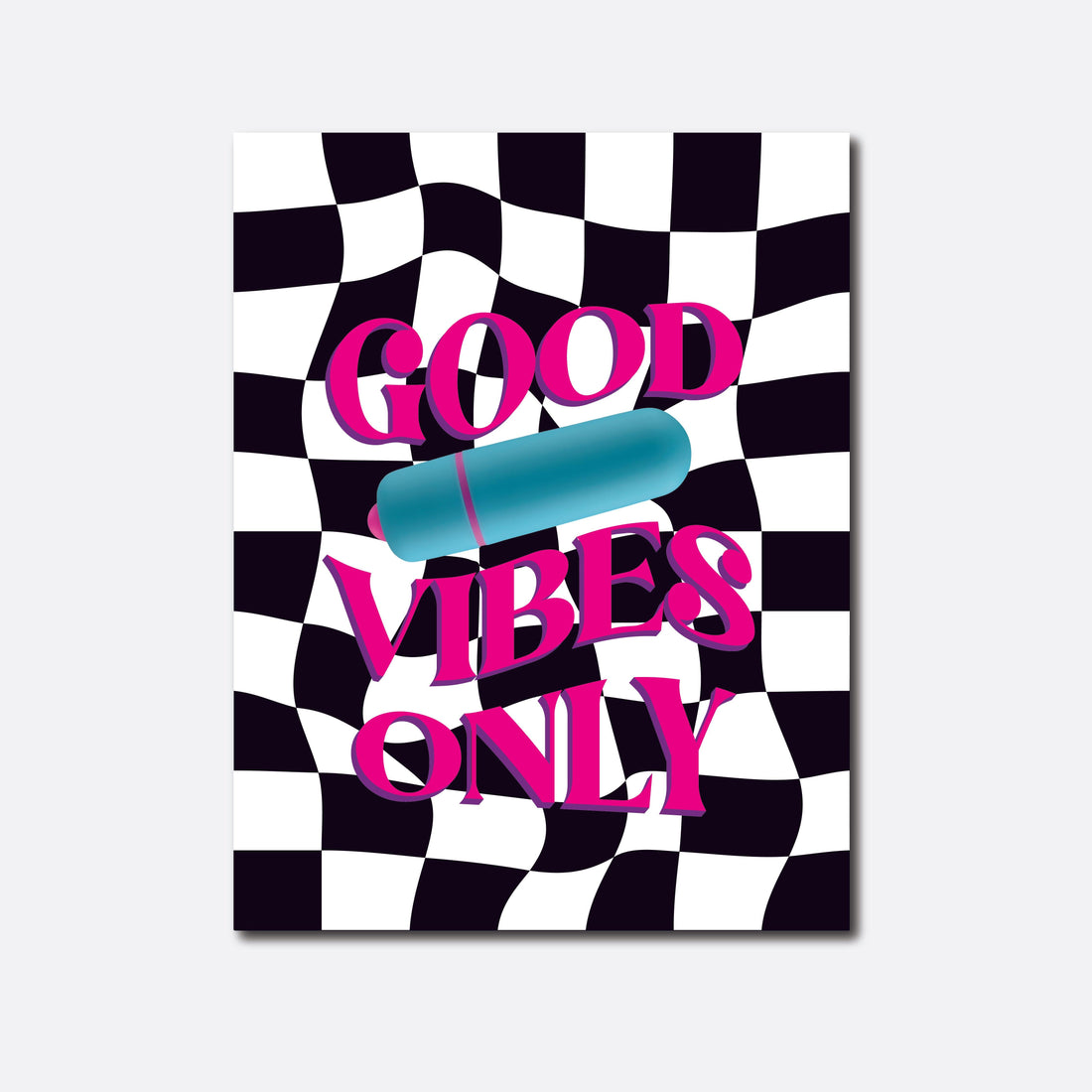 Analyzing image KHK-BLAZIN_2_af463450-9f26-44dd-9ac3-069ed8e115a1 1080 × 1080px "Good Vibes Only" Vibrator Greeting Card • NaughtyVibes