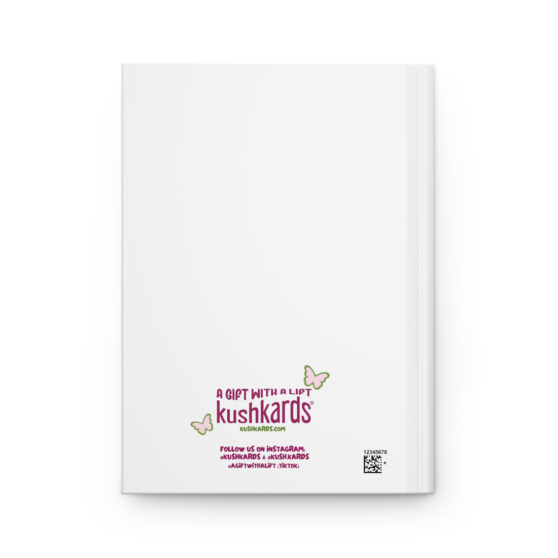 White Notebook Back with &