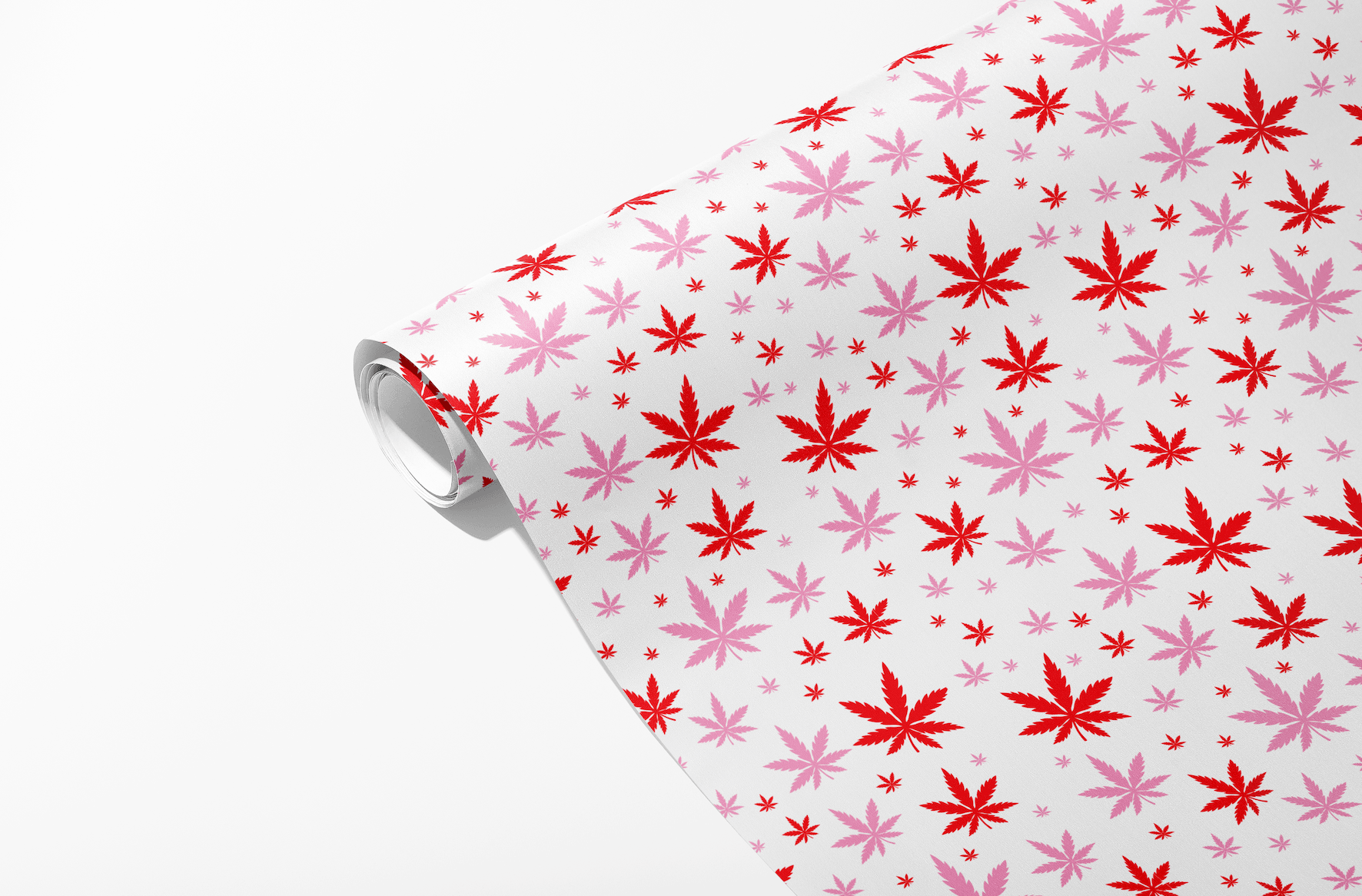 The Best Gifts for Stoners • 💕 Pink and Red Pot Leaf Wrapping Paper –  KushKards
