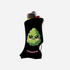 Black lighter case with a green cannabis leaf design and &