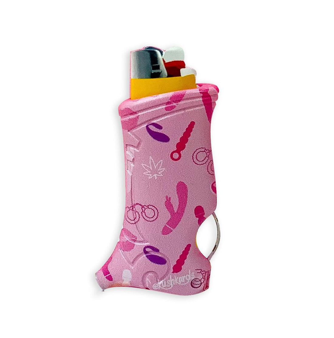 VIBRATOR TOY PRINT DOOBIES AND BOOBIES PRINT ON A LIGHTER CASE