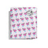 Flower Wrapping Paper that comes 3 sheets in a roll and 22" x 29" wide and purple background and flowers in a vase print