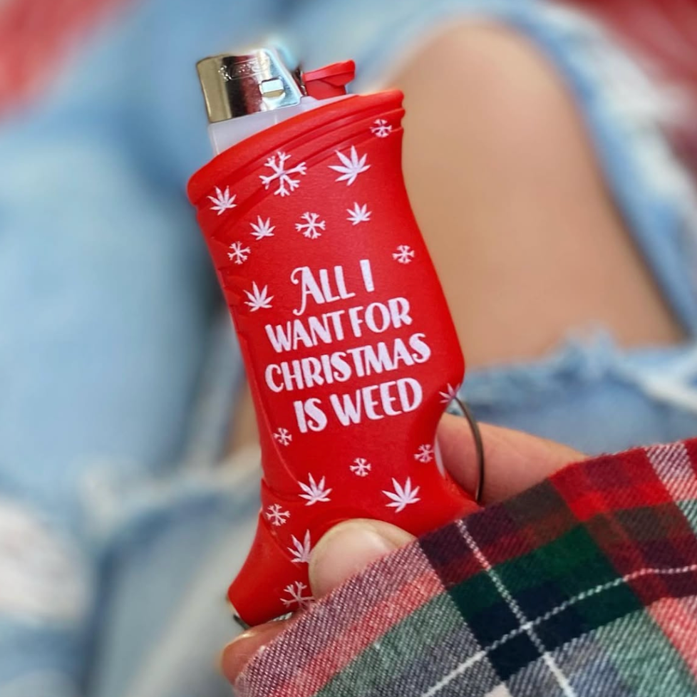 Red stocking lighter with &