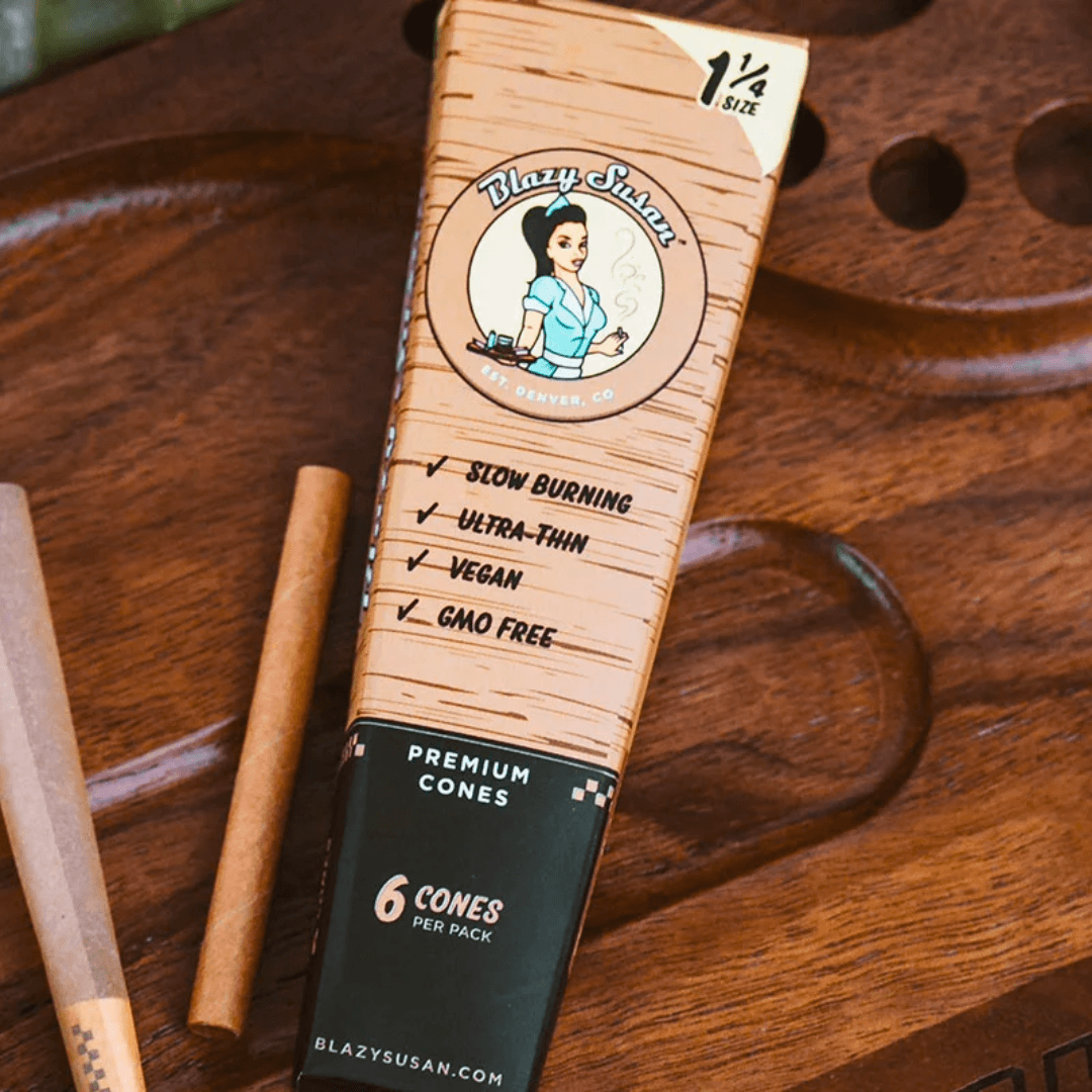 Unbleached Pre-Roll Cones (6 Count) from Blazy Susan
