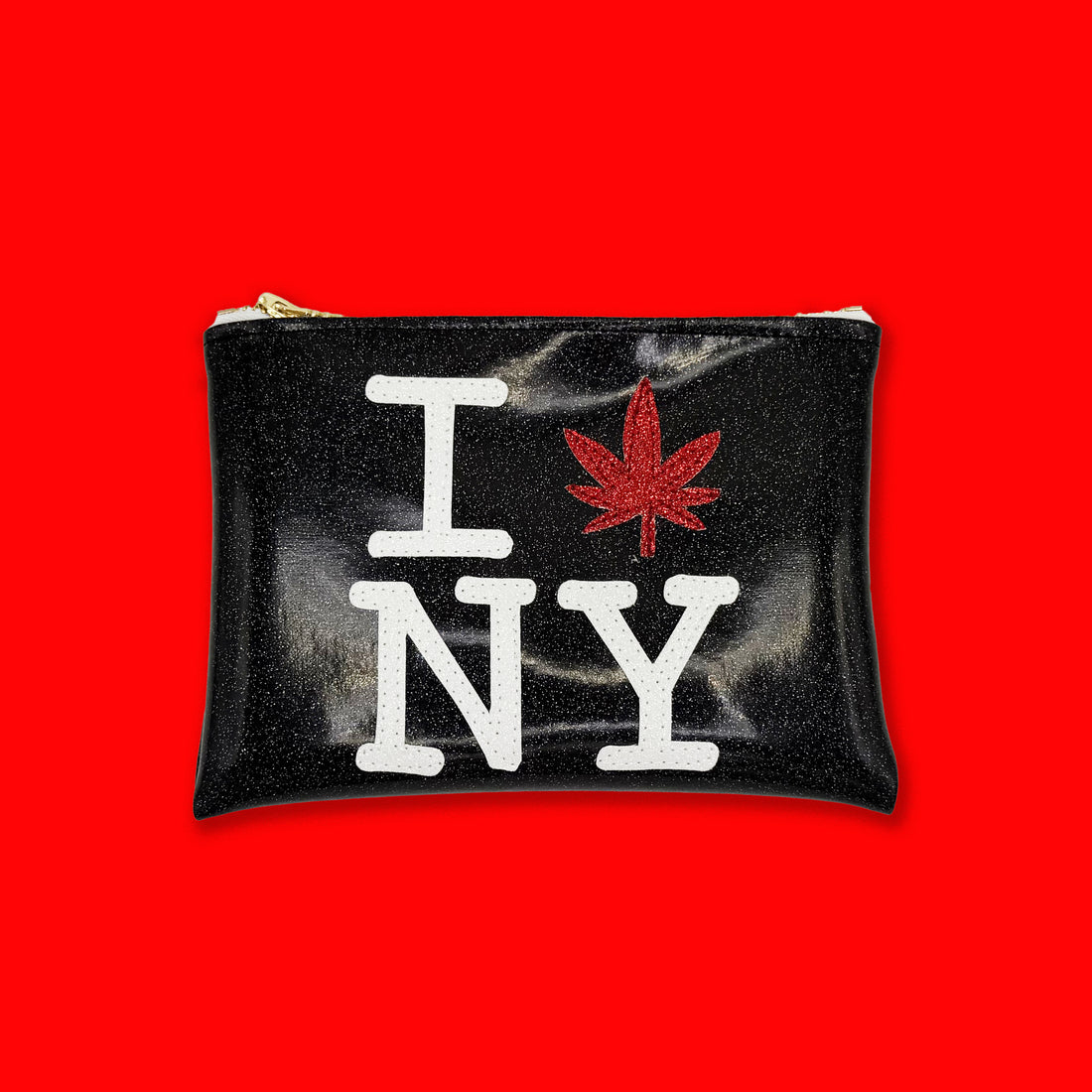 Black STASH BAG with &