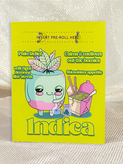 Indica Artist Series 🎨 Cannabis Greeting Card - KushKards