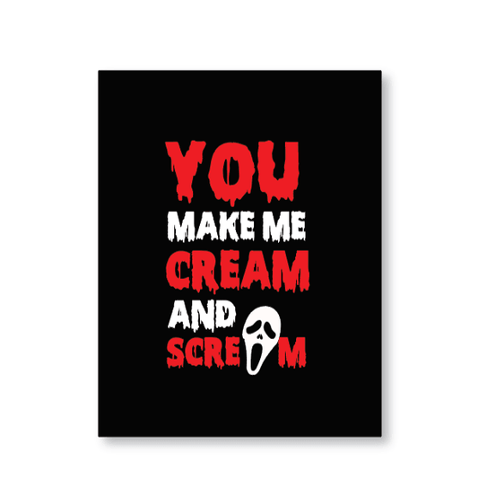 ❤️ Make Me Scream Halloween Naughty Greeting Card - KushKards