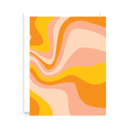 Orange Swirl Greeting Card • Hello There Greetings - KushKards